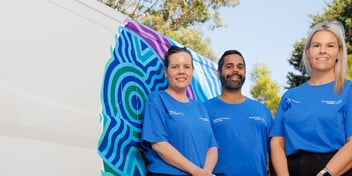 South East Water unveils Aboriginal artwork.