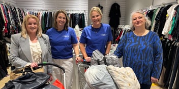 South East Water crew visiting Dress for Success in Frankston.