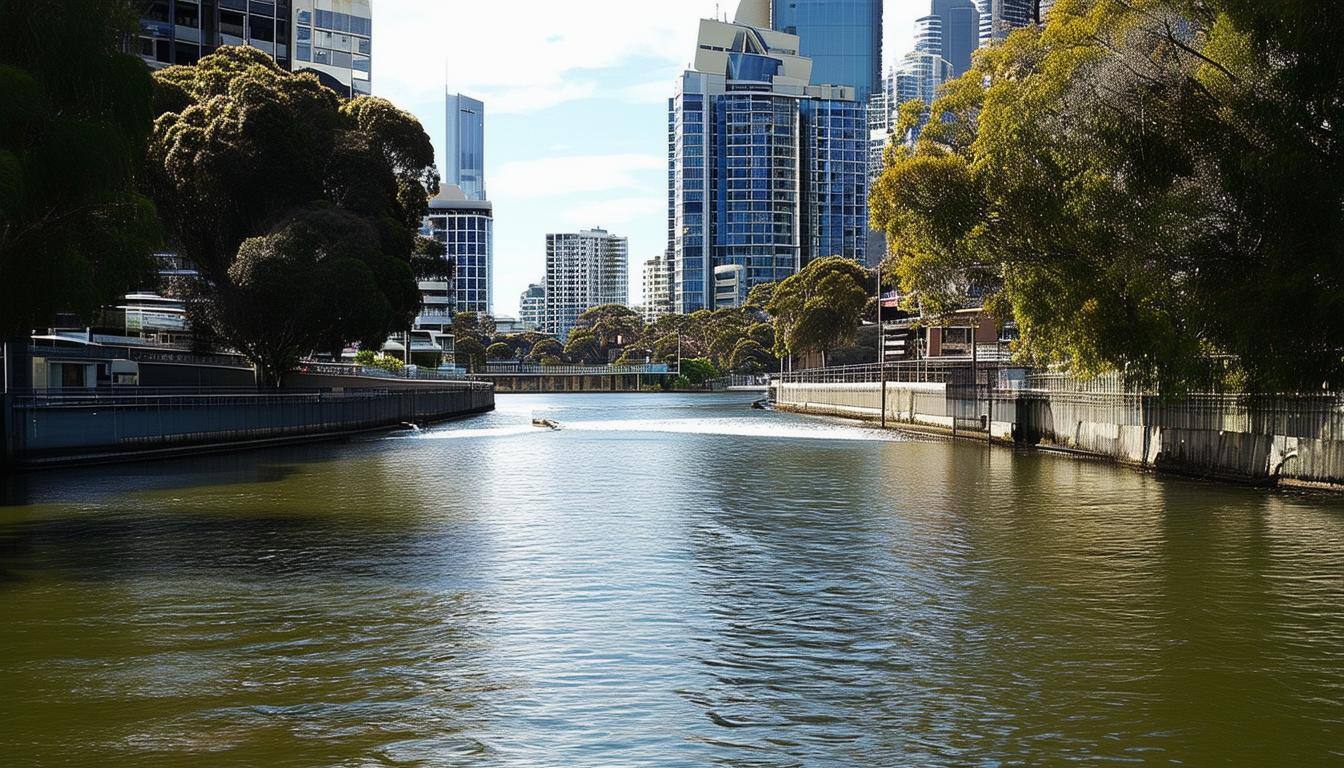 Urban waterway in Sydney, Australia