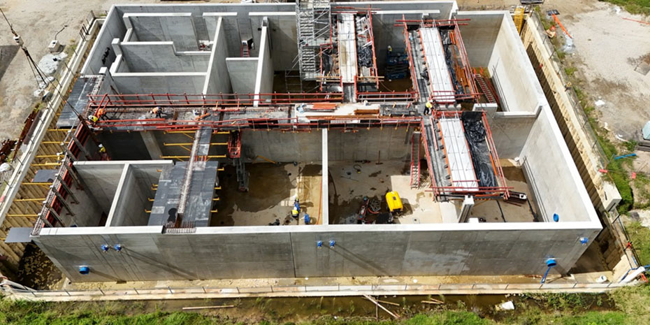 Burpengary East wastewater treatment plant upgrade in progress.