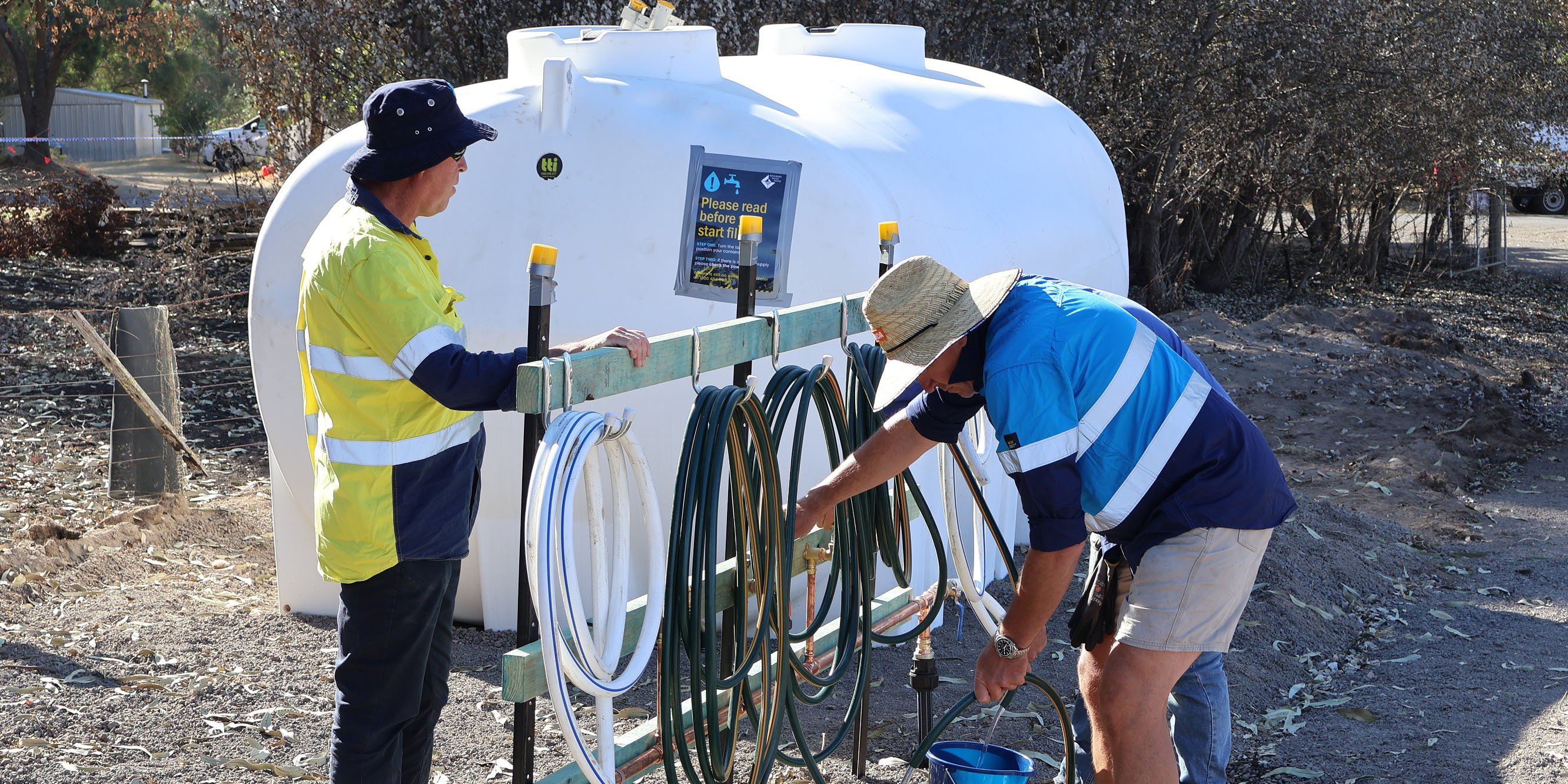 Goulburn Valley Water supplies water to fire-affected communities