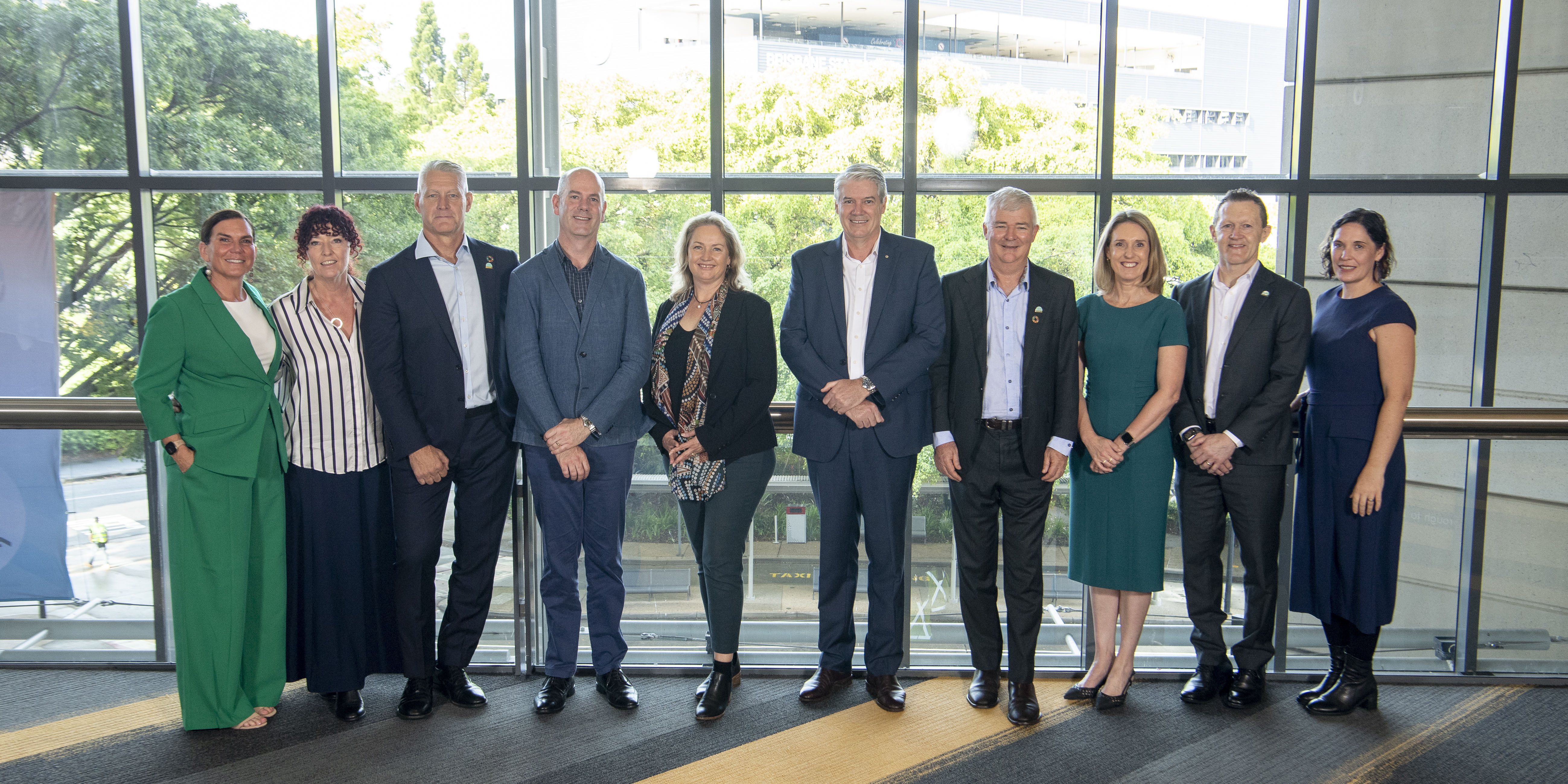 L-R: Nina Braid, Shelley Shepherd, Rod Naylor, Kevin Werksman (President), Clare Porter (President Elect), Glenn Stockton, Peter Dennis (Immediate Past President), Corinne Cheeseman (CEO), Chris Bulloch and Amy Dysart.