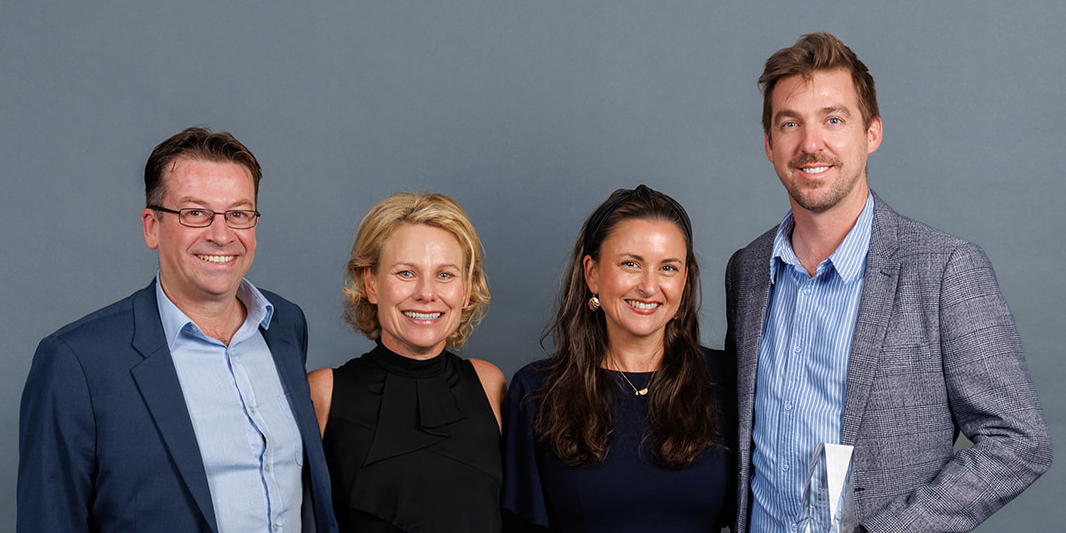 Unitywater representatives recieving the UDIA Community Engagement Award