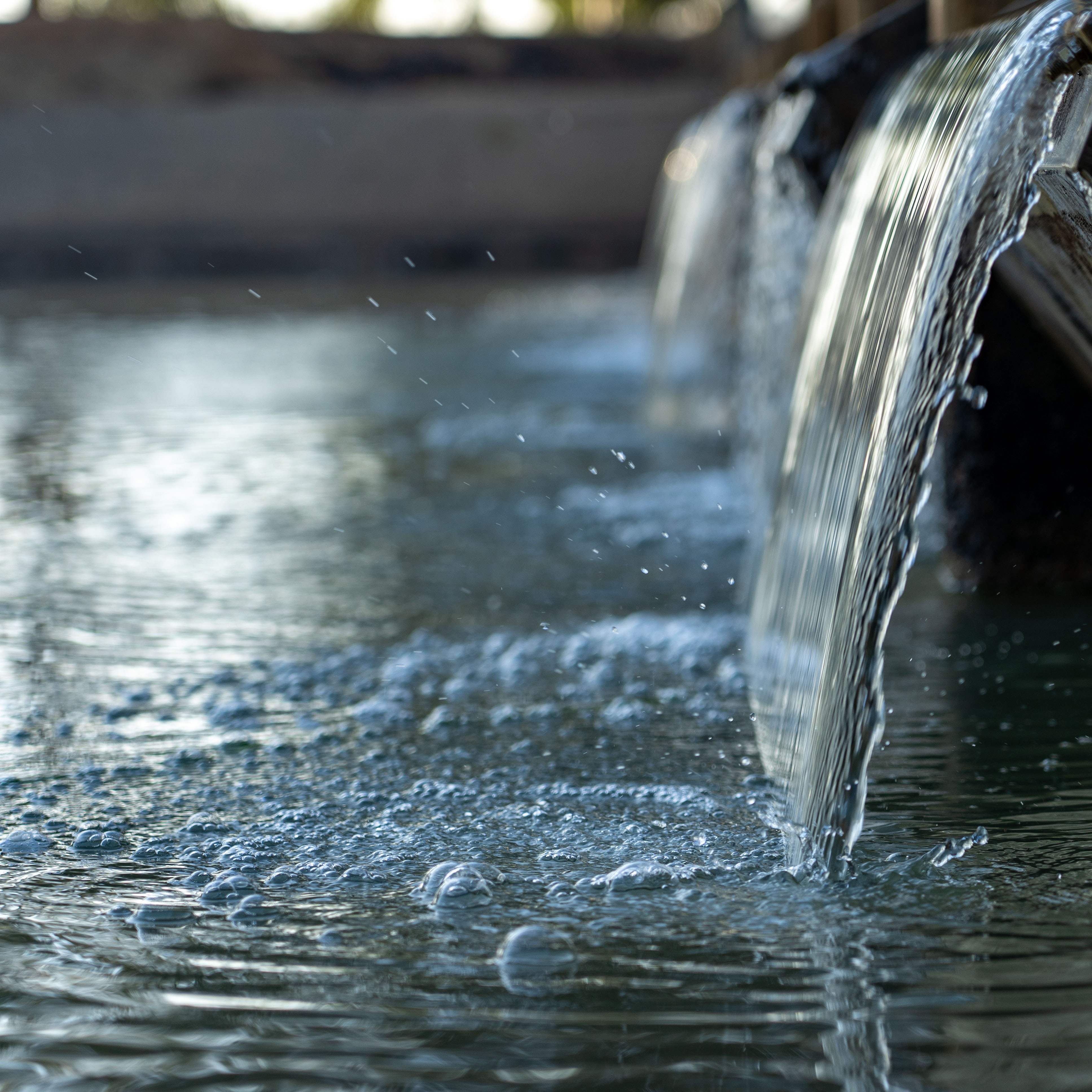Water flowing through flume gate_GMWater